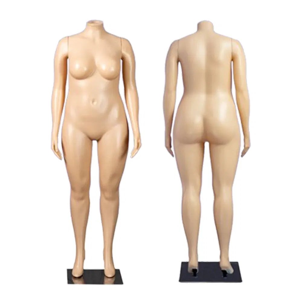 Best Price Headless Mannequin in Matte/Glossy White/Skin with Round/Square Glass/Metal Base Made of PP/PE/ABS/Fiberglass for Female Plus Size Garment Display