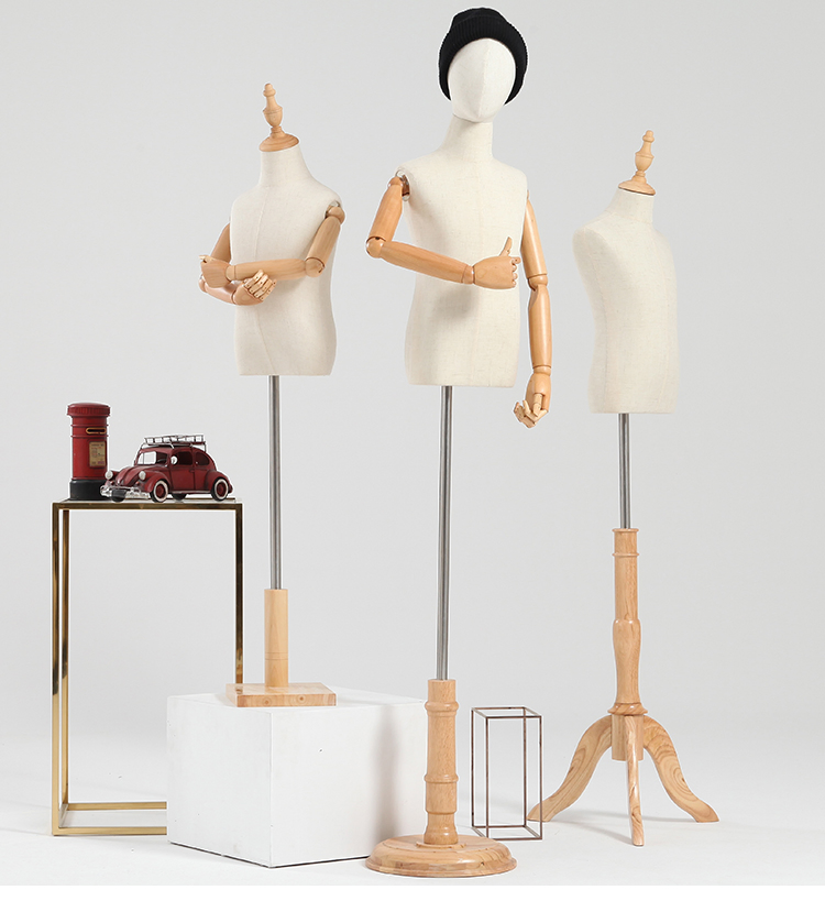 Children's Window Linen Mannequins Boy and Girl Dummies Kids Mannequin