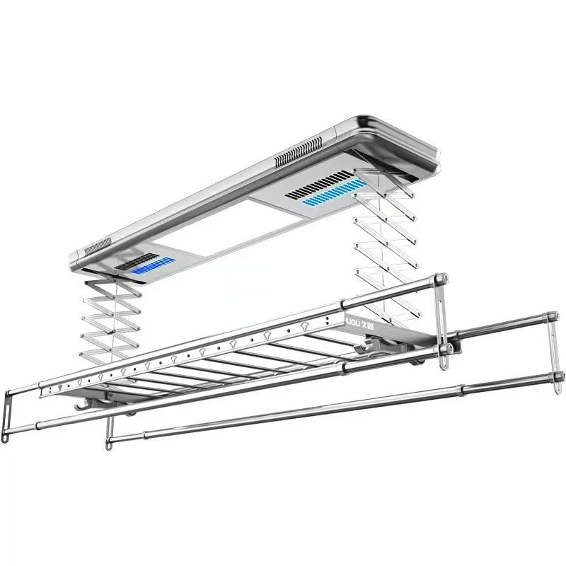 OEM Smart Laundry Electric Dryer Supplies Ceiling Lifting Wall Mounted Automatic Clothes Drying Hanger Rack