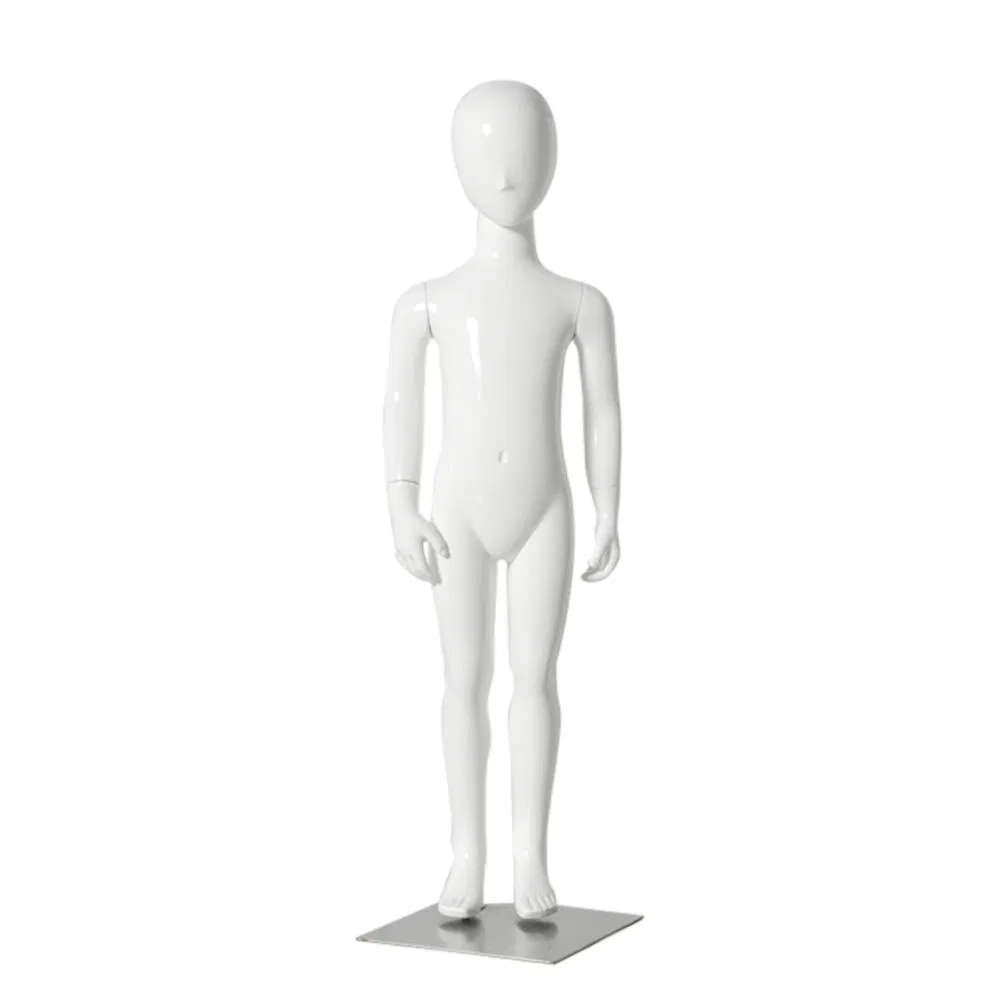 Lifelike Posing Abstract Child Size Stand Boy Mannequin