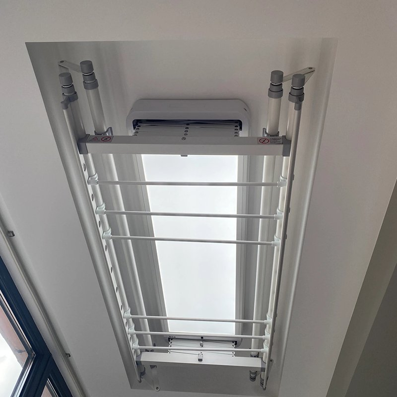 Smart Electric Automatic Heated Dryer Rack Metal Clothes Wall Hanger