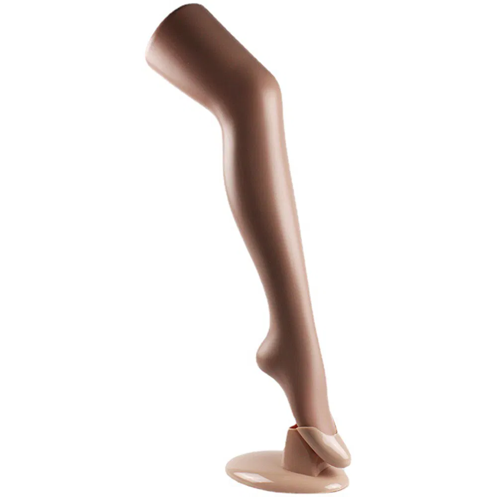 Wholesale Durable Leg Mannequin in Matte/Glossy Black/White/Skin/Clear with Plastic Base Made of PP/PE/ABS/Fiberglass for Female/Kids Stockings/Shoes Display