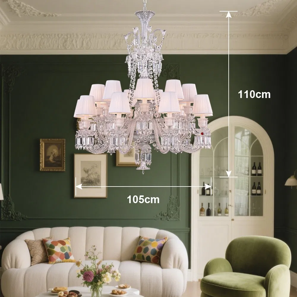 Luxury Villa K9 Crystal Chandelier Household Dining Table Interior Decorative Lamp Customizable