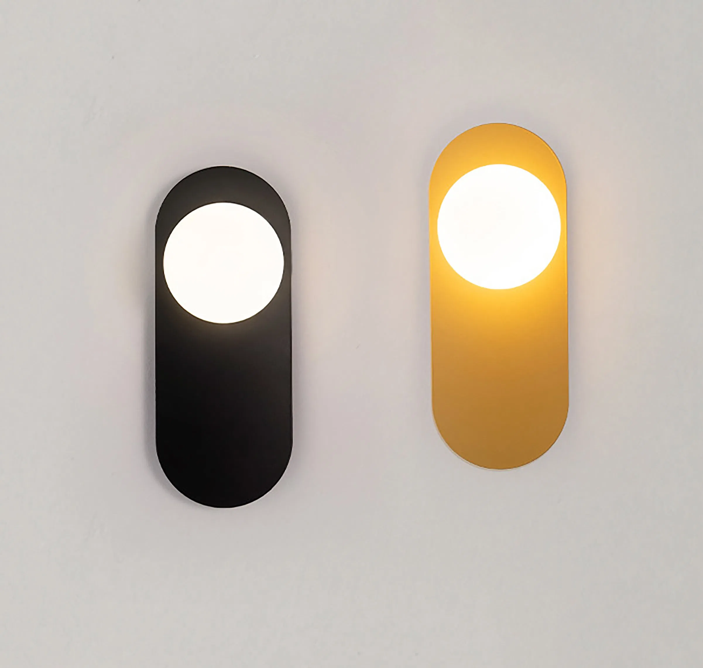 Minimalist Oval LED Wall Light Sconce for Bedroom &amp; Hallway