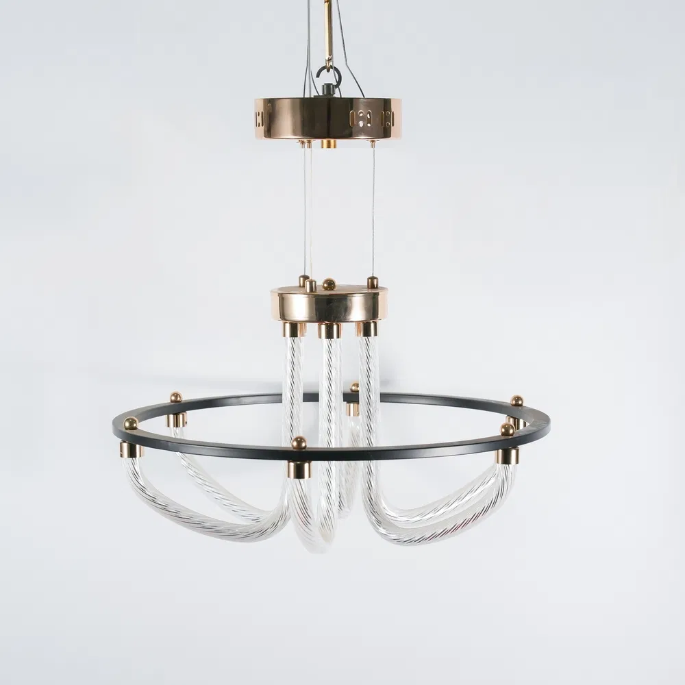 Minimalist Zm250003-01wt Linear Suspension Black LED Pendant Light for Office Corridors