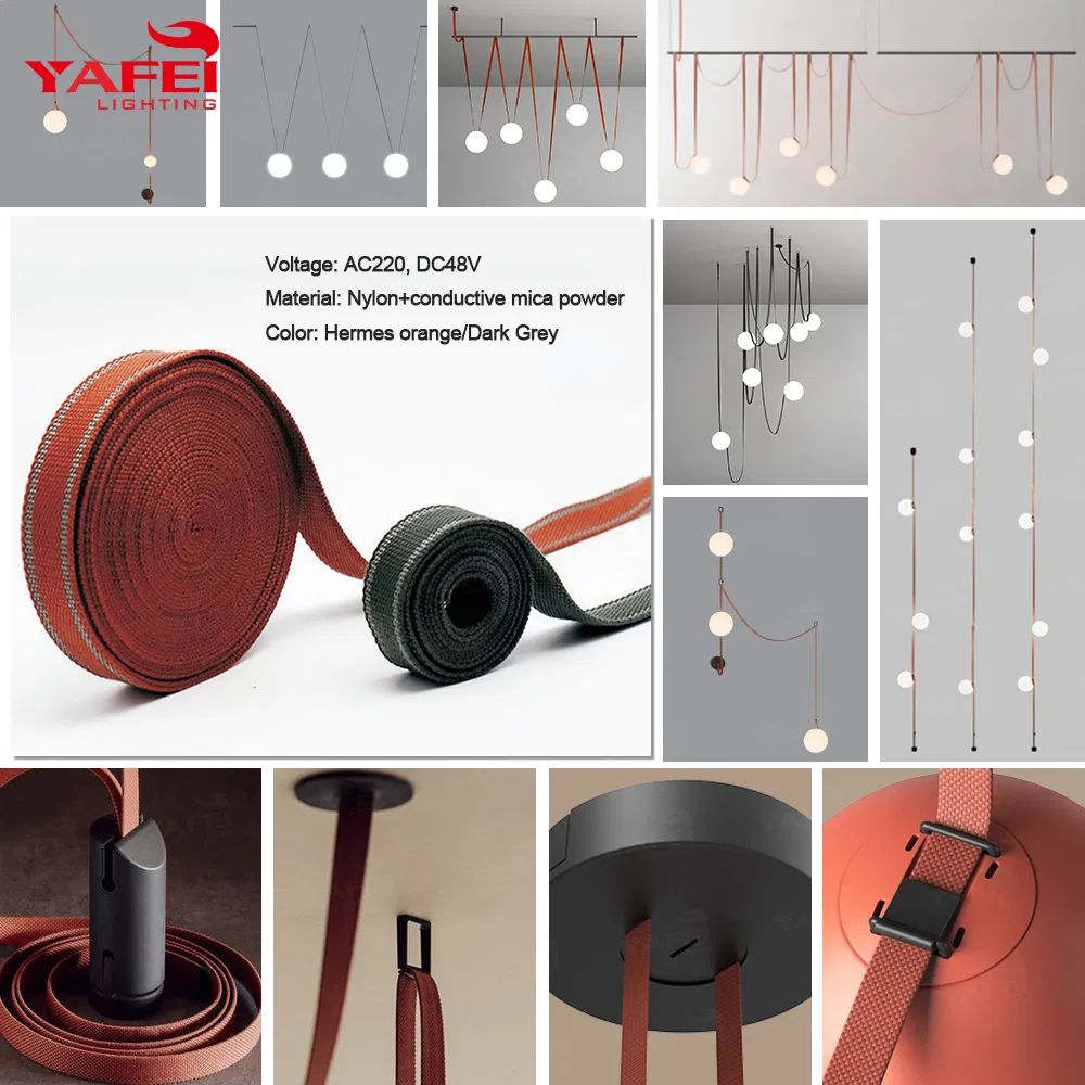 Wholesale Indoor Decorative Modern Design System Adjustable LED Belt Lamp Minimalist Lighting