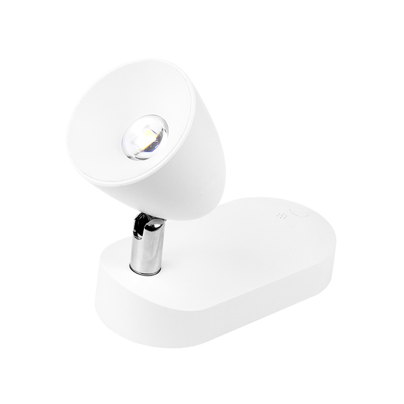 Surface LED Bedside Wall Lamp for Hotel with USB Port Rechargeable 3CCT/RGBW