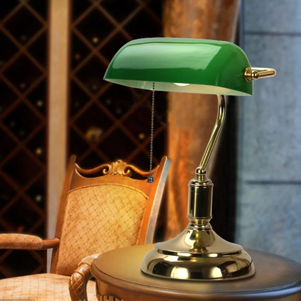 Modern Hotel Room Decoration Lighting Iron Glass Bedside Reading E27 Table Lamp