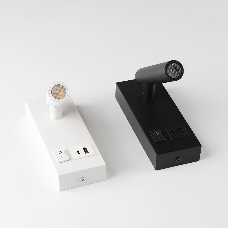 Hotel Headboard LED Reading Light Bedside Rotable Head Indoor Wall Lamp