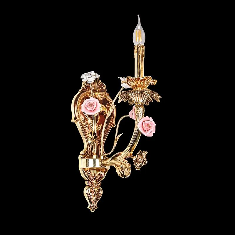 Factory Price Wholesale Antique Retro Cheap Classical Wall Light Single Bead Bedside Light Classic Wall Sconce