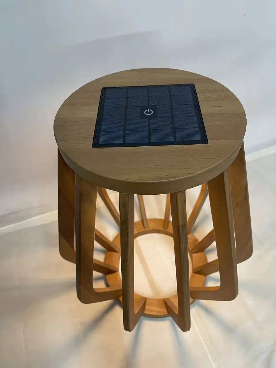 Large Sculptural Solid Wood Lantern as Outdoor Art Installation