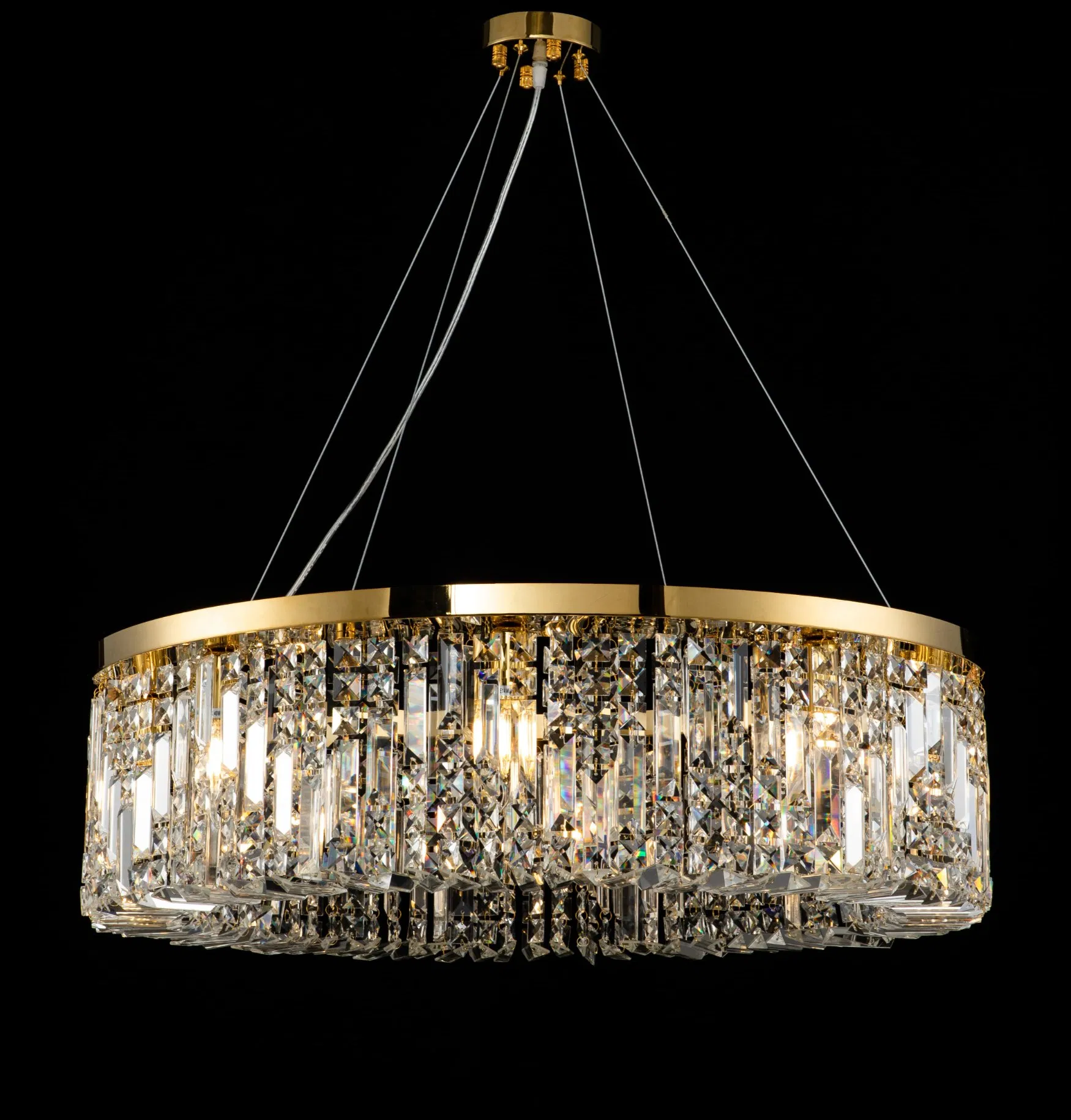 Modern Staircase Spiral Villa Pendant Lights Hotel crystal Decorative Chandelier Luxury Crystal Chandeliers