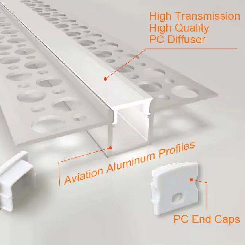 SMD COB Aluminum LED Linear Lighting Fixture for Home Office Indoor Decoration