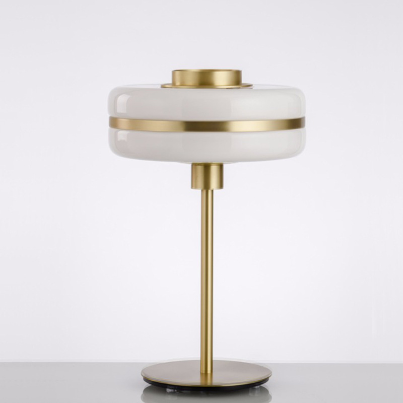 Bedside Lamp Simple Creative Nordic Designer with Glass Round Shade for Living Room Decoration LED Table Lamp (ZY-TB046)