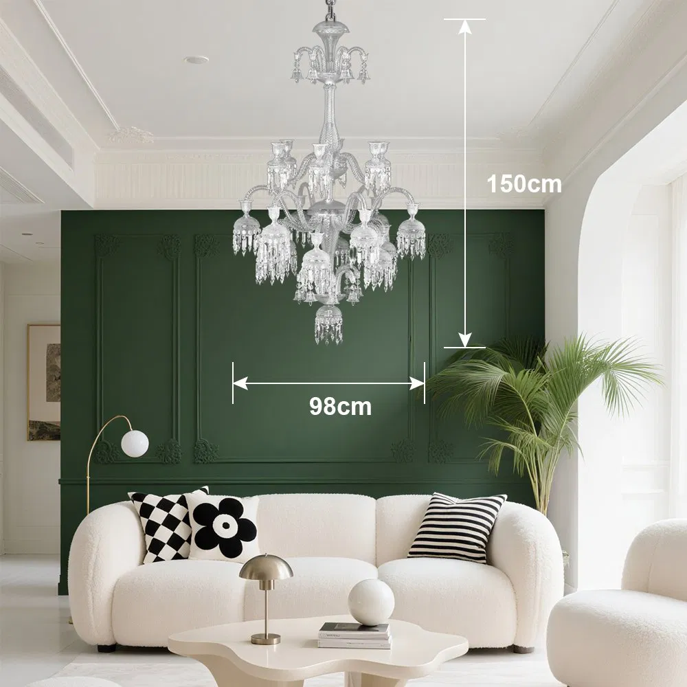 Exquisite Crystal Chandelier with Detailed Craftsmanship Ceiling Light for Sophisticated Spaces Creates Glamorous Ambience