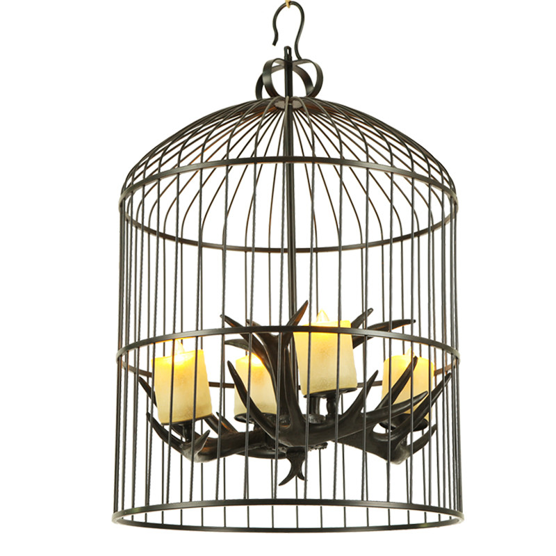 Antler Dining Room Light Cage Chandelier Lighting for Indoor Home (WH-AC-28)