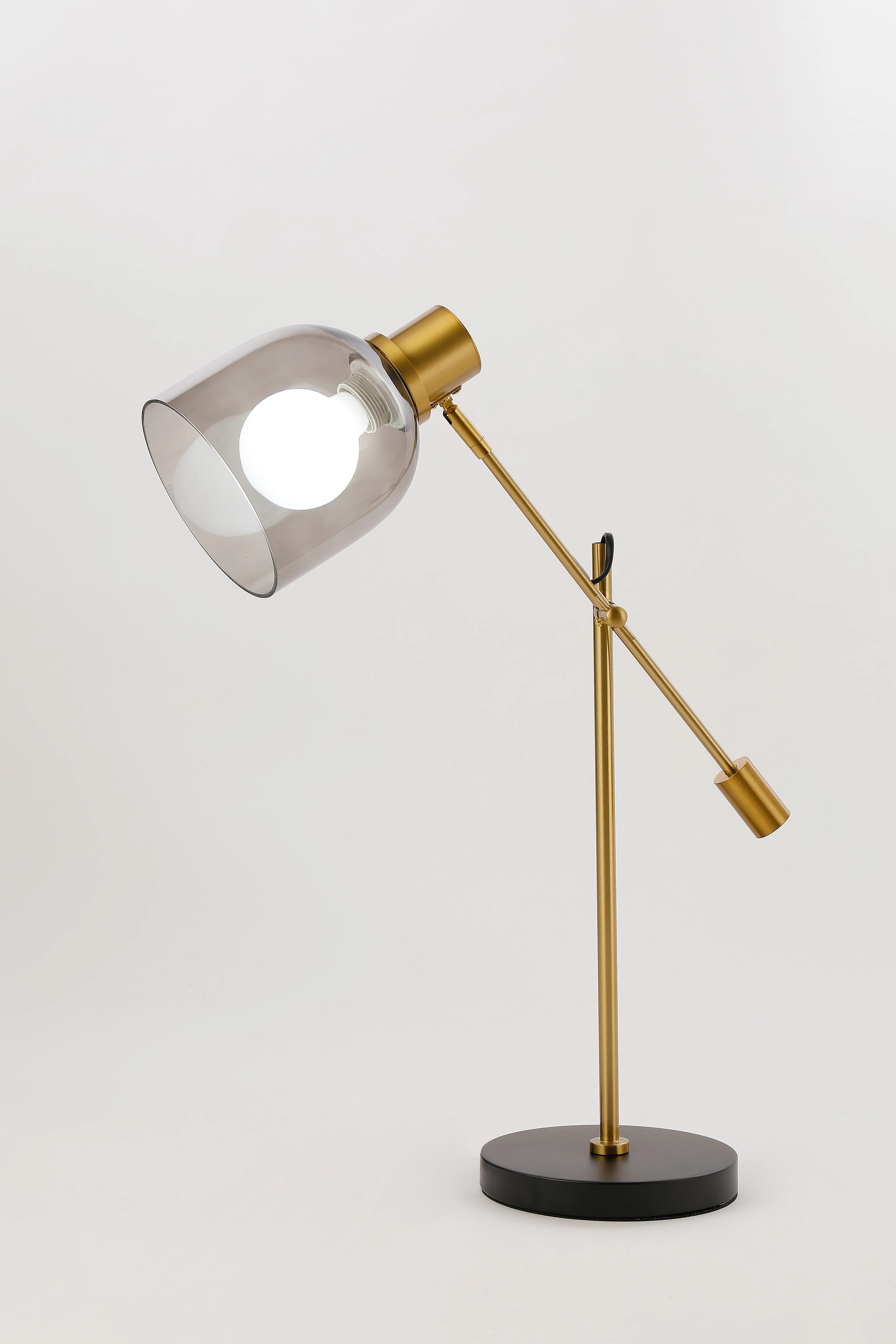 Nordic Minimalist Glass Adjustable Table Lamp Designer Office Reading Desk Lamp Hotel Bedroom Bedside Home Decorative Light