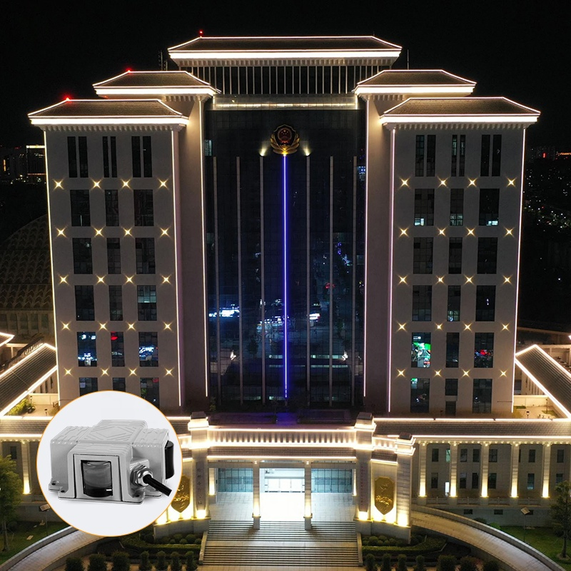 New Landscape Lighting AC85-265V Facade Building 8W Square Outdoor Cross Star Lights LED Wall Light