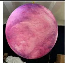 Pink Planet Inflatable Sphere 4