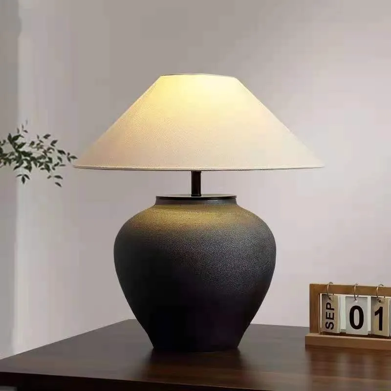 Vintage Silent Wind Ceramic Table Lamp 5