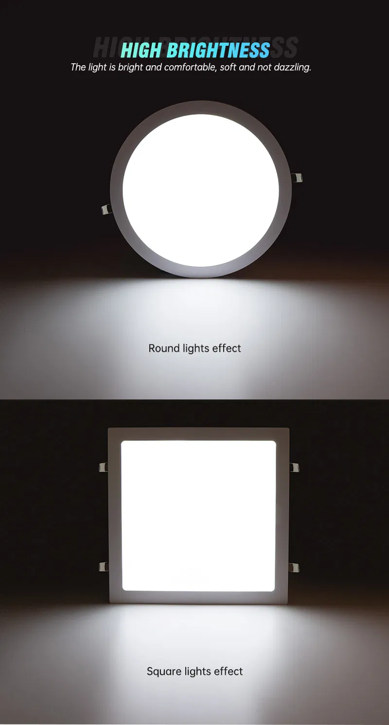 China Factory Slim Panel Lighting 6W for Reception Room, Lobby, Hotel Room