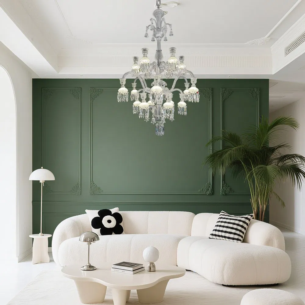 Exquisite Crystal Chandelier with Detailed Craftsmanship Ceiling Light for Sophisticated Spaces Creates Glamorous Ambience