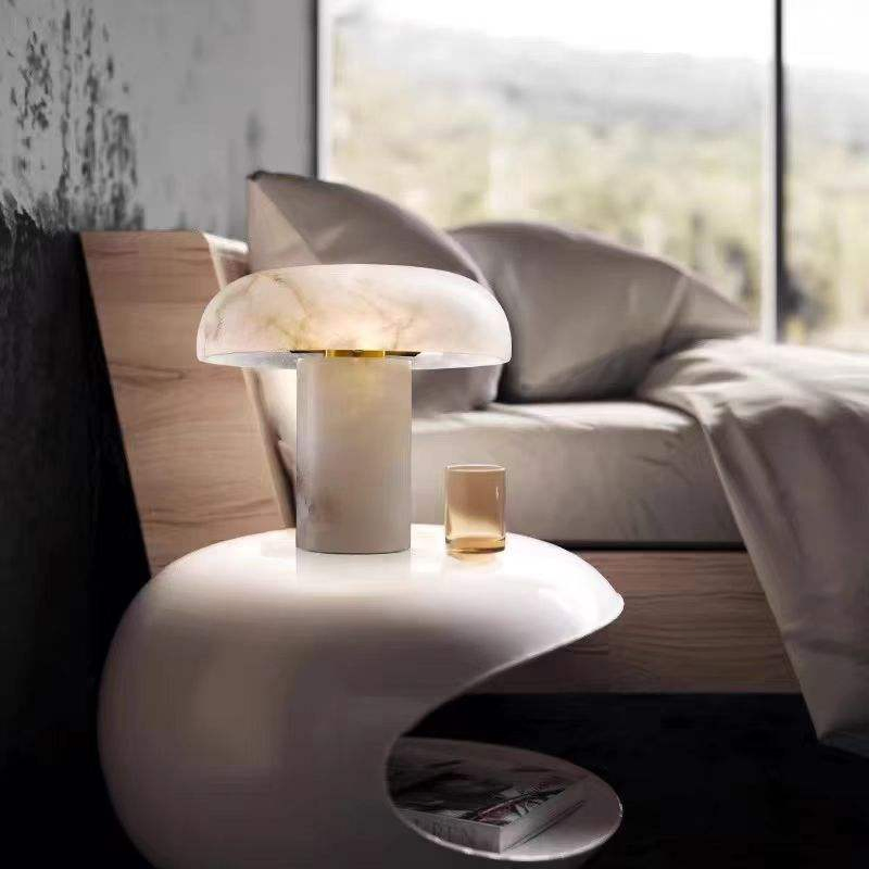 Spanish Light Luxury Modern Bedside Table Lamp Study Bedroom Sofa Designer Creative Mushroom Decorative Table Lamp