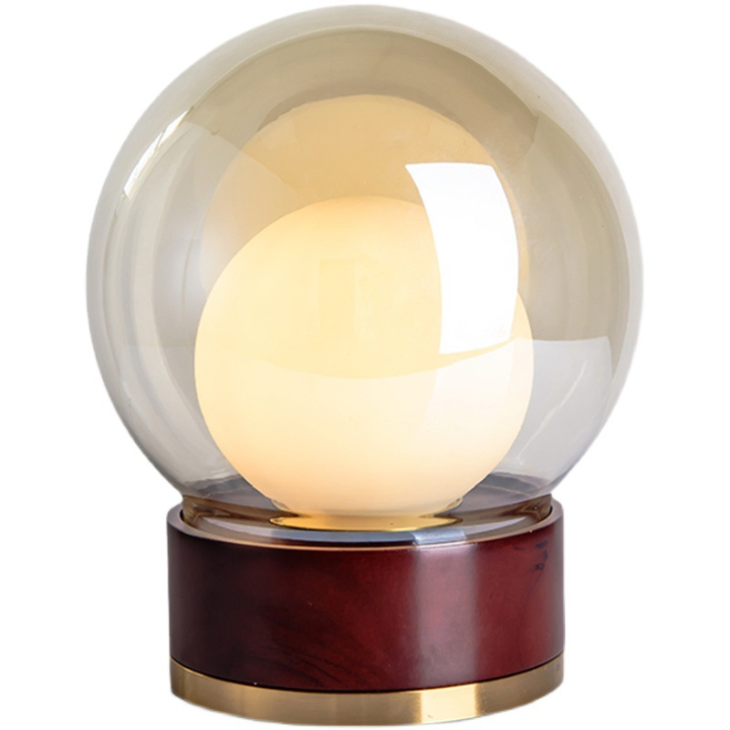 Modern Nordic Fashion Art Glass LED Table Lamp Living Room Bedroom Bedside Coffee Office Hotel Home Decor Desk Study Reading Glass Table Lamp (ZY-TB080)