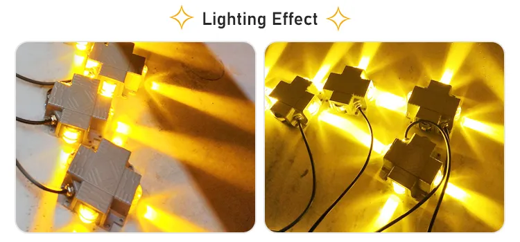 Facade Building Cross Light