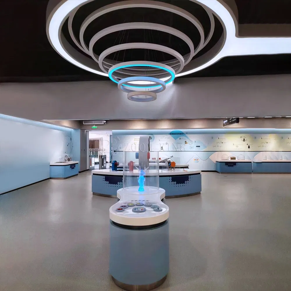 Interactive Science Exhibit: Light up Angel Ring - Illuminating and Sound-Activated Display for Stem Education Model Science-Art Fusion Installations Center