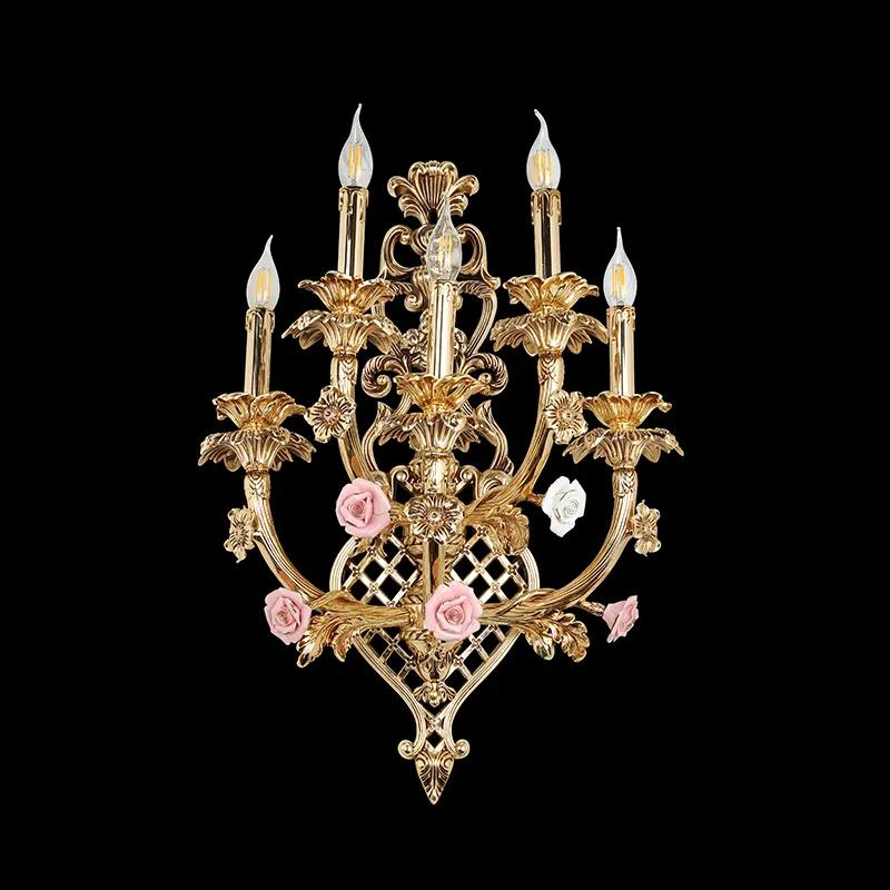 Factory Price Wholesale Antique Retro Cheap Classical Wall Light Single Bead Bedside Light Classic Wall Sconce