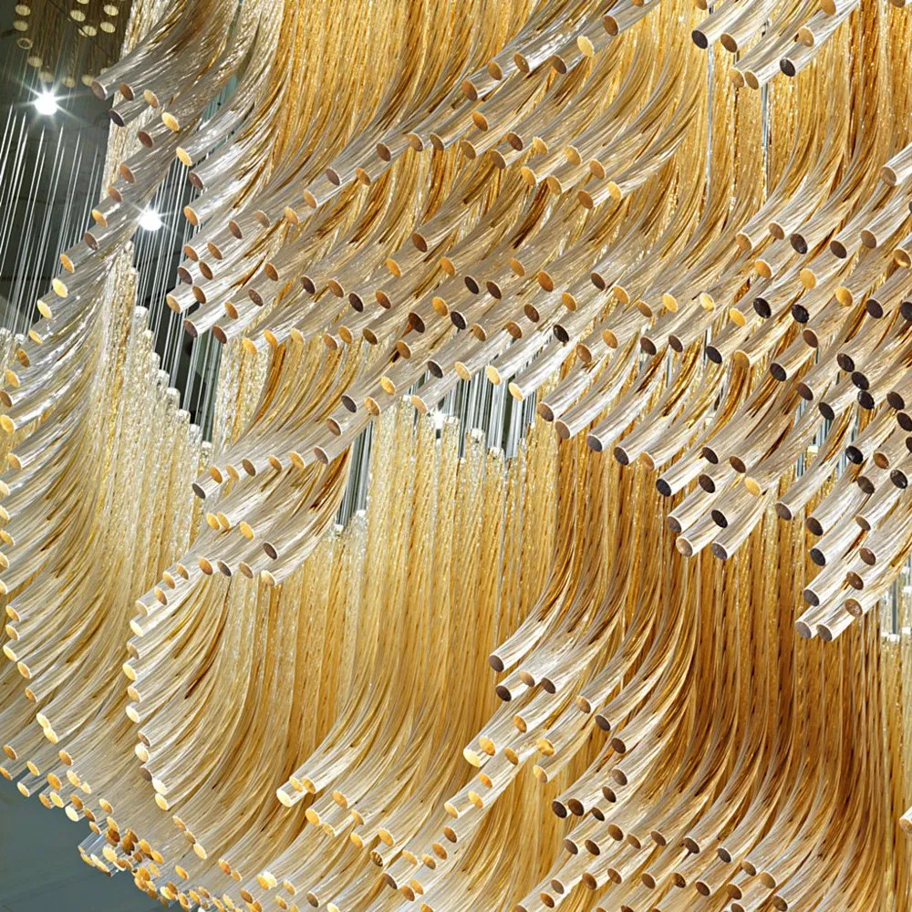 Glass Chandelier Pendant Lamp OEM Customizedluxury Crystal Chandelier Hotel Decorative New Design Modern Living Room Hotel Chandelier