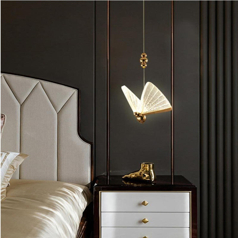 Nordic Modern Butterfly LED Pendant Lighting for Living Room Hotel Decor