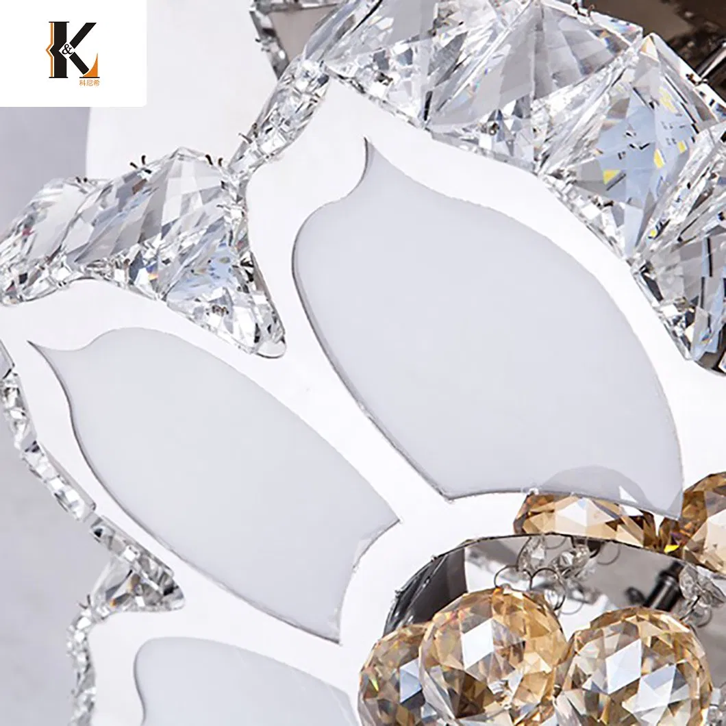 Crystal LED Chandelier Lighting Living Room China Modern Luxury LED Lustre Ball Home Crystal Ceiling Lighting