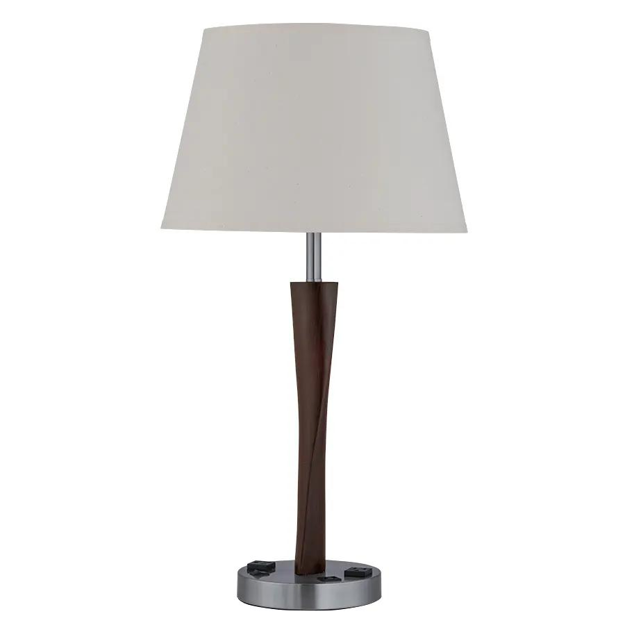 Quality Inn by Choice Guestroom King Room Headboard Nightstand Study Hotel Living Room Bedroom Bedside Table Lamp USB Port