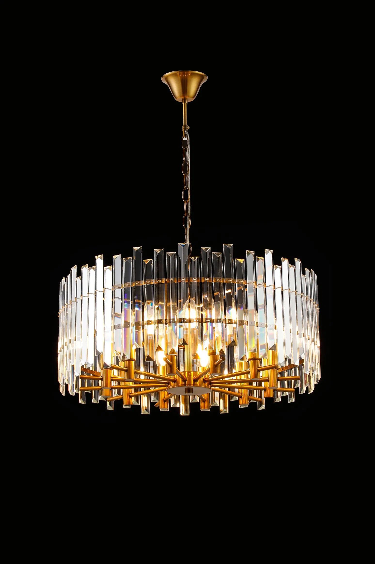 Modern Staircase Spiral Villa Pendant Lights Hotel crystal Decorative Chandelier Luxury Crystal Chandeliers