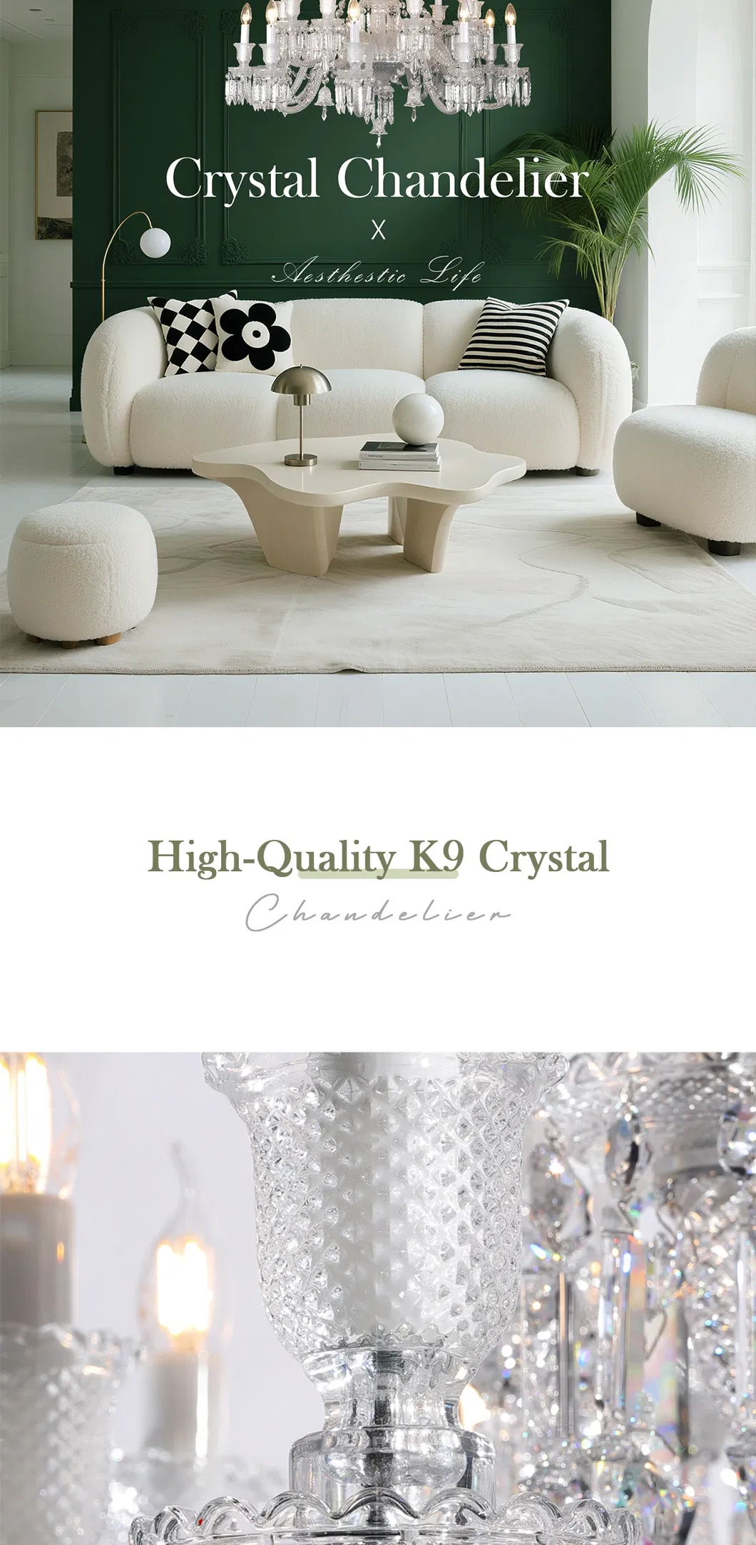 Crystal Chandelier Detail