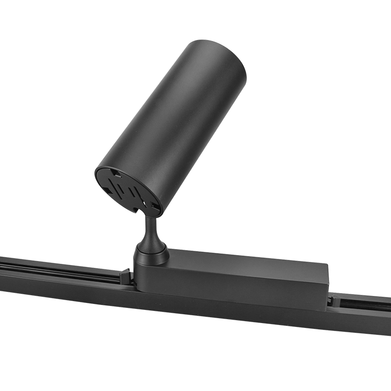 Factory Direct Sales 2022 Hot Models 30W Black White Round Two-Wire Commercial Track Light for Shop Wall Washing or Main Light