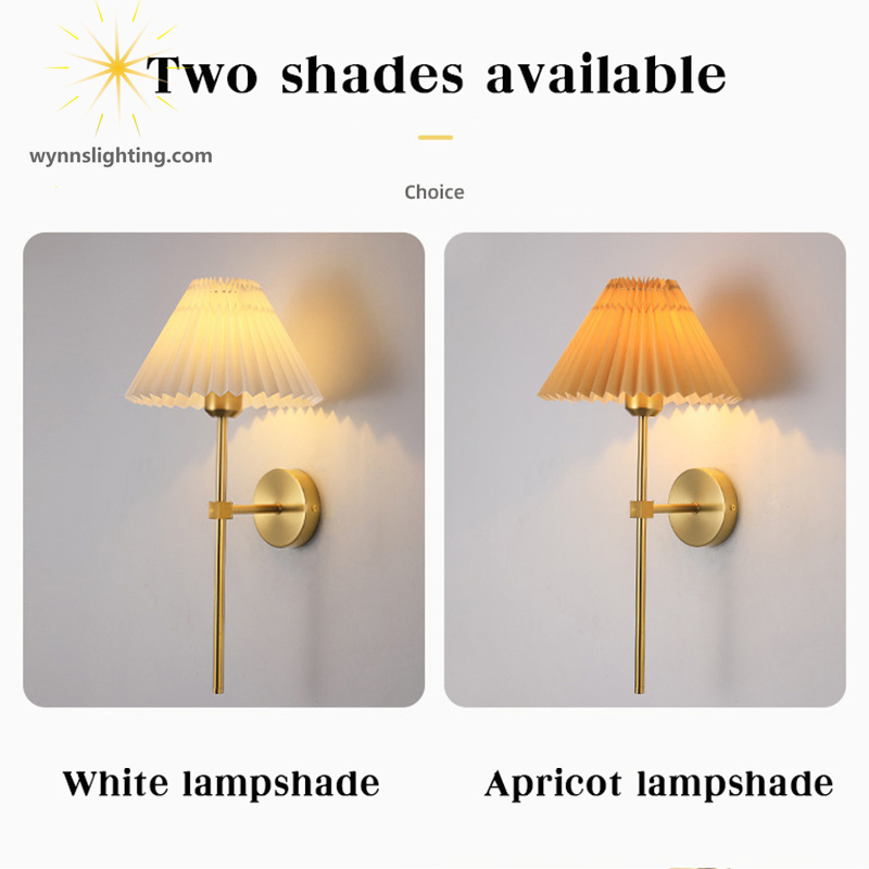 Wholesale Wall Lamp Bedroom Bedside Golden LED Bracket Light Sconce Fixture Living Room Decoration Wall Lighting