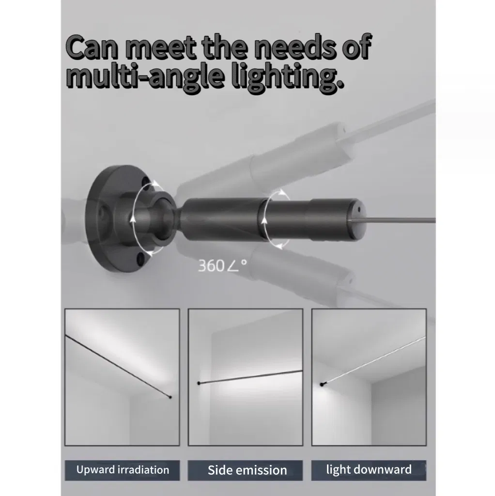 Modern Croppable Steel Belt Lighting Living Room Linear Lamp LED Skyline Light