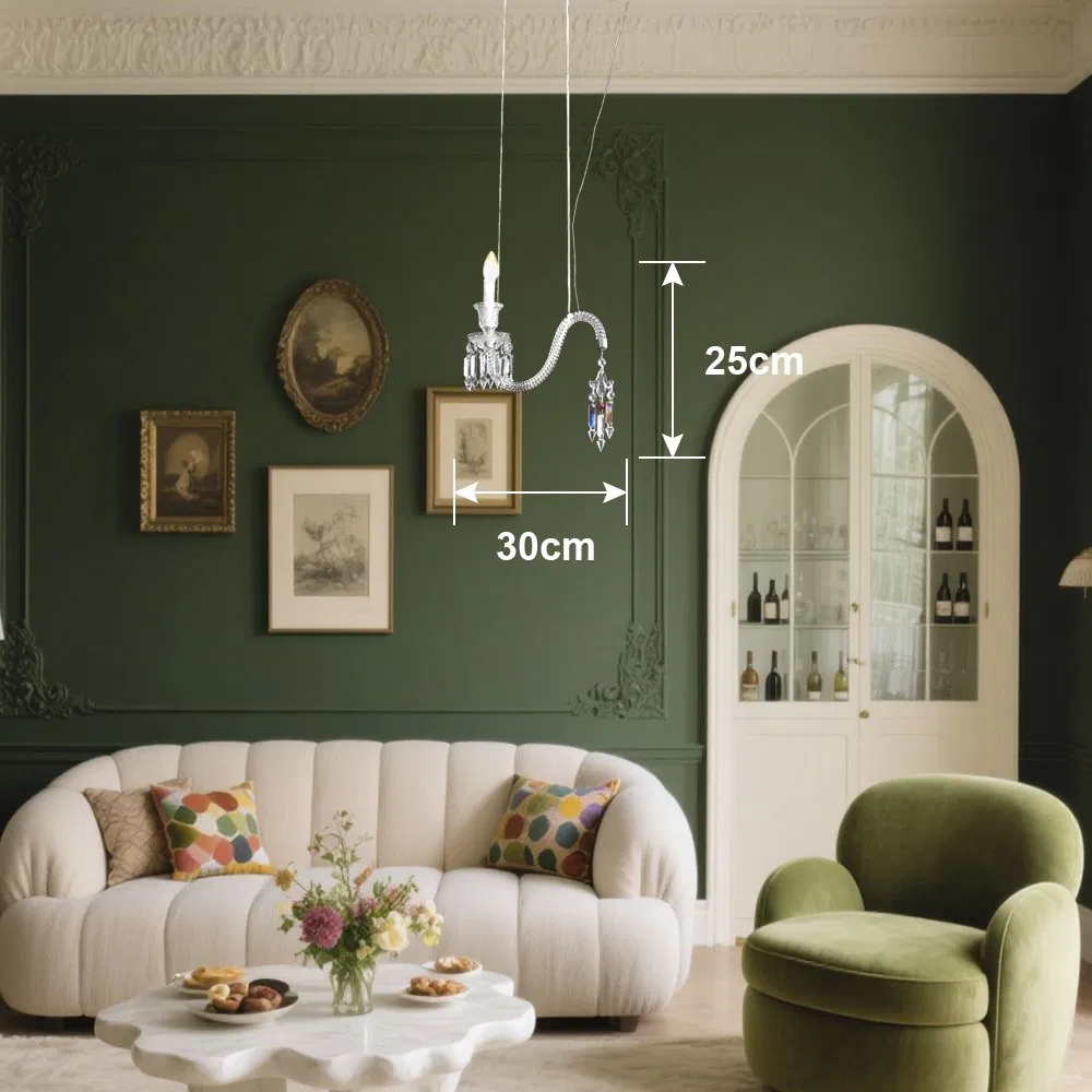 Wholesale Modern Crystal Pendant Lamp Simple Design Indoor Lighting for Living Room Bedroom Dining Room Home Decoration Ceiling Light