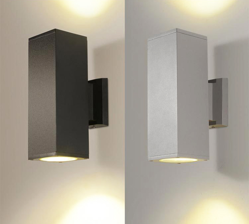 IP65 Waterproof Aluminum LED Wall Light - Modern Outdoor up/Down Sconce, 10W/20W Selectable, 3000K-6000K Adjustable, for Garden, Facade, Pathway (CE/RoHS Certif