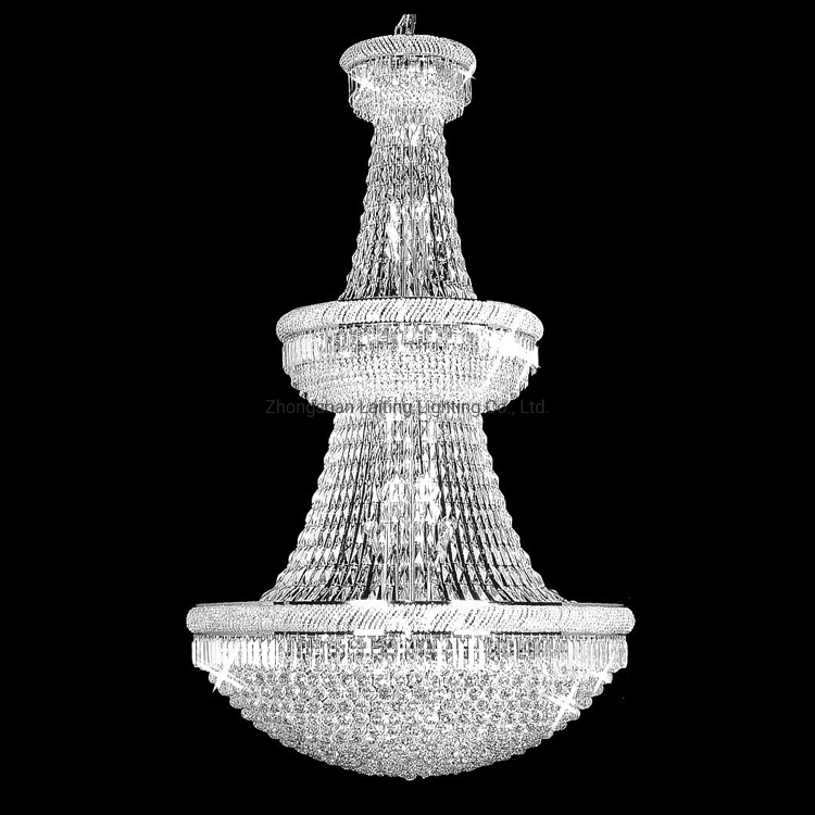 Duplex Floor Luxury Crystal Big Chandelier Hotel Lobby Living Room Spiral Staircase Villa Decorative Chandelier