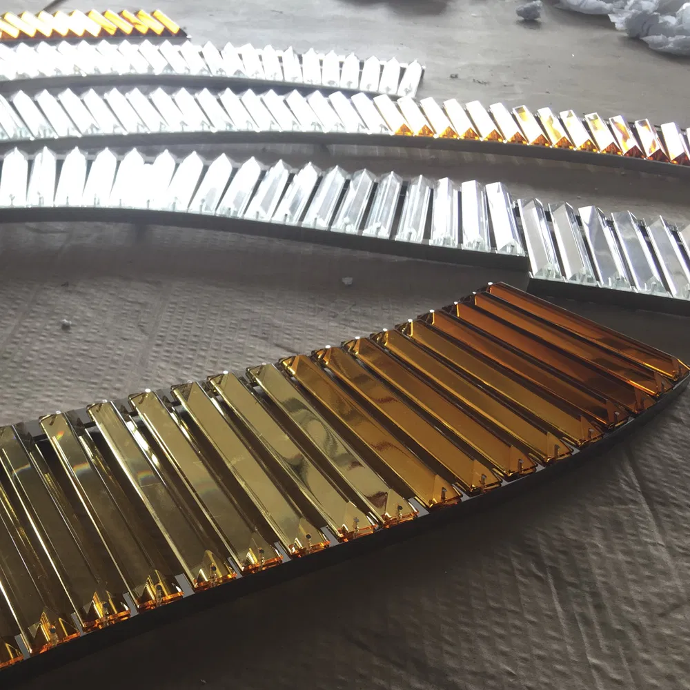 Contemporary Decorative LED Pendant Lamp Customized Metal Crystal Chandelier