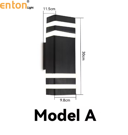 Street Wall Light Outdoor Waterproof LED E27 Bulb External Facade Decor Stairs Lights Entrance Fixture Home Decorative Wall Lamp