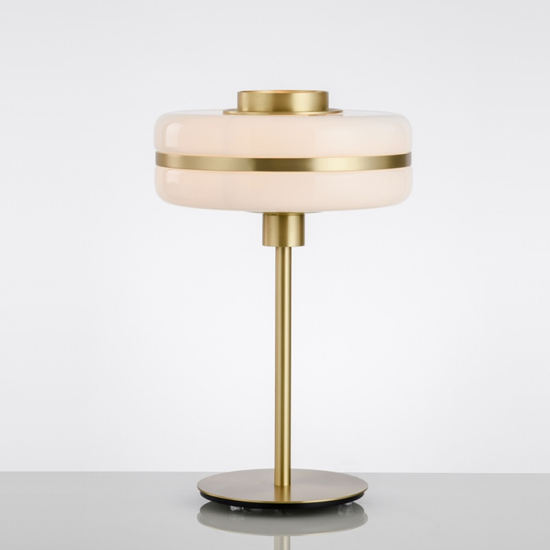 Bedside Lamp Simple Creative Nordic Designer with Glass Round Shade for Living Room Decoration LED Table Lamp (ZY-TB046)