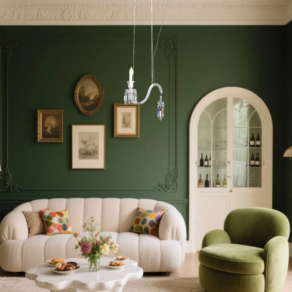 Wholesale Modern Crystal Pendant Lamp Simple Design Indoor Lighting for Living Room Bedroom Dining Room Home Decoration Ceiling Light