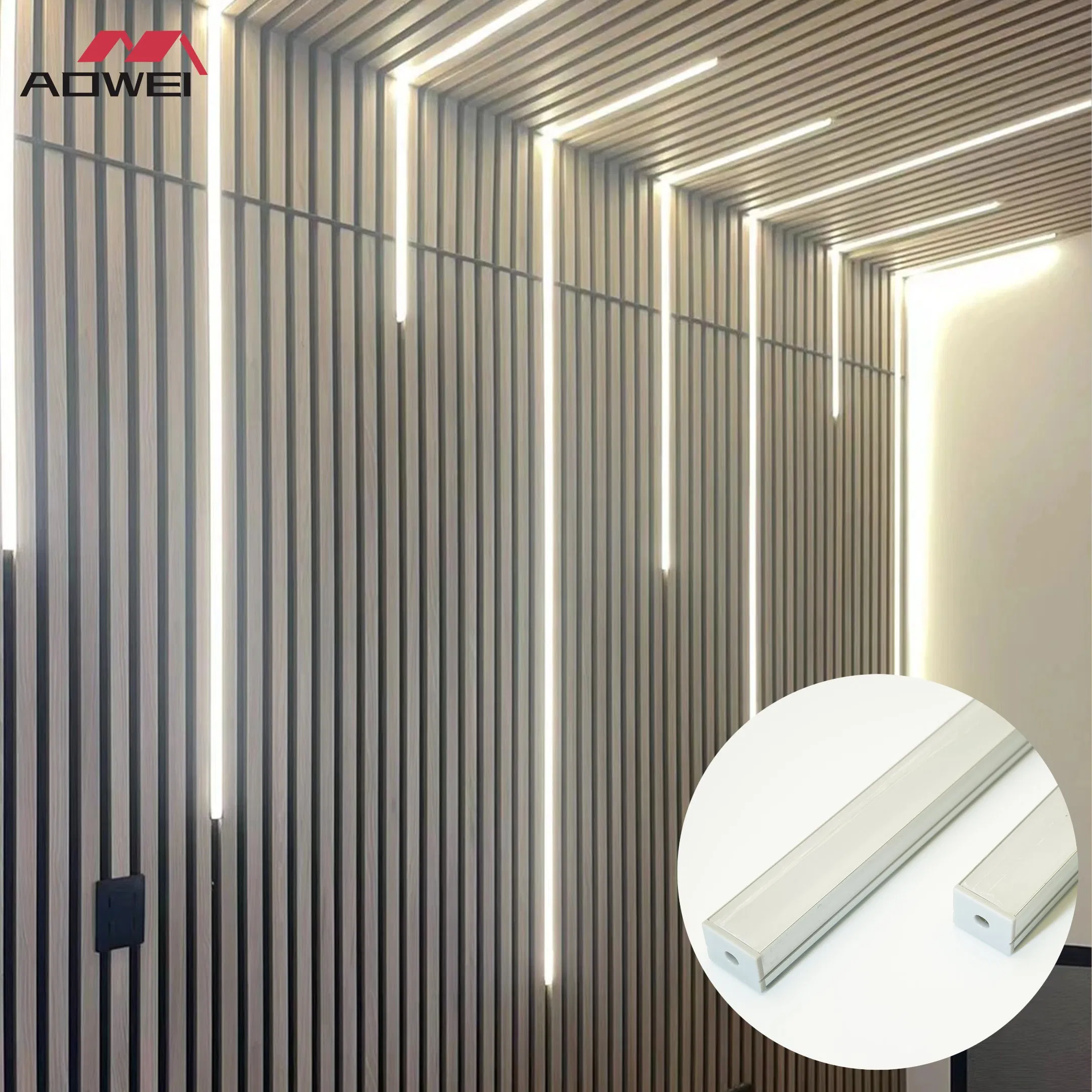 Slim Linear LED Bar Light for Stylish WPC Wall Panel Accents