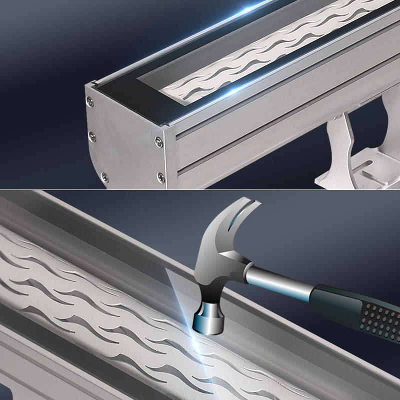 RGBW LED Linear Wall Washer Light Water Ripple Projection Lamp for Hotel Bridge Architectural Facade Lighting