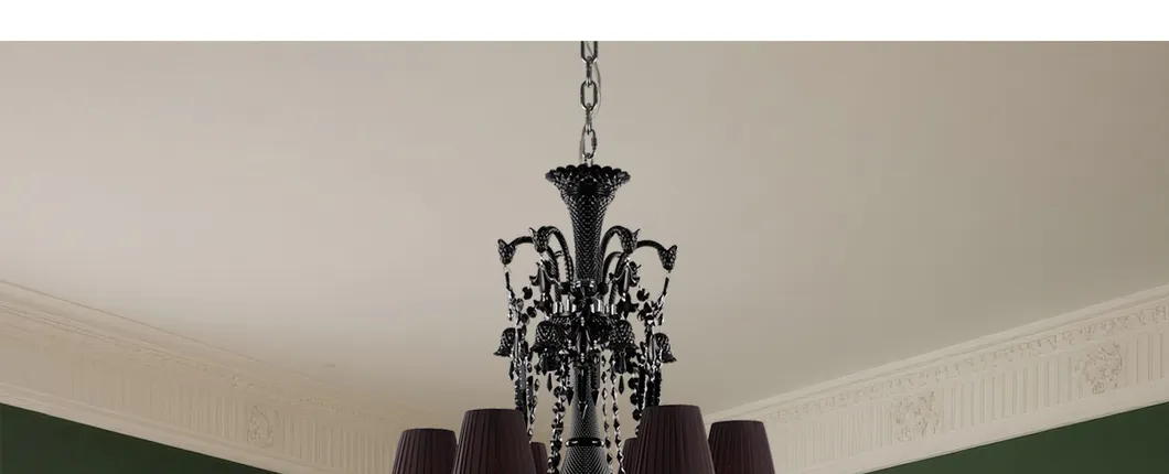 Luxury Black Crystal Chandelier Overview